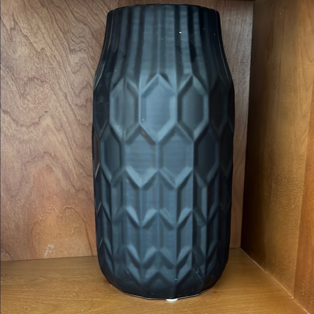 Elegant Black Textured Vase
